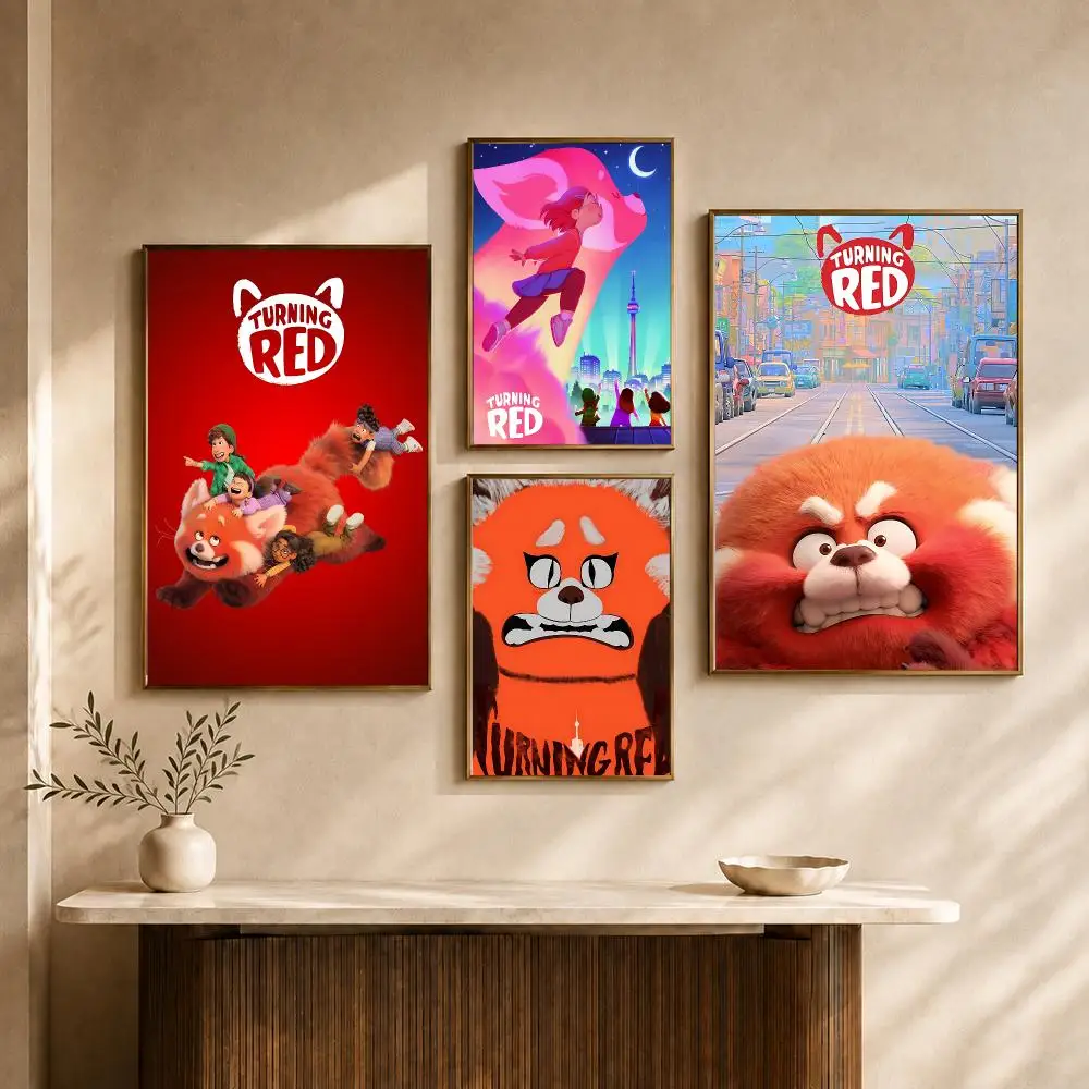 Animation Turning Red Mei Panda Pixar Poster PP Decorative Poster Water-Resistant Print Apartment Dorm Office Cafe Gift