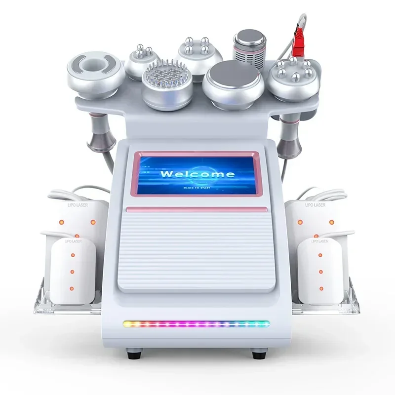 2023 The Latest 9 In 1 80k Ultrasonic Cavitation Vacuum  8  Lipo lase Weight Loss Machine Body Sculpting Machine