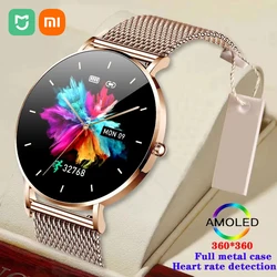 Xiaomi Mijia ultracienki inteligentny zegarek damski 1.36 calowy wyświetlacz HD z amolem zawsze pokazuje przypomnienie o czasie połączenia Smartwatch