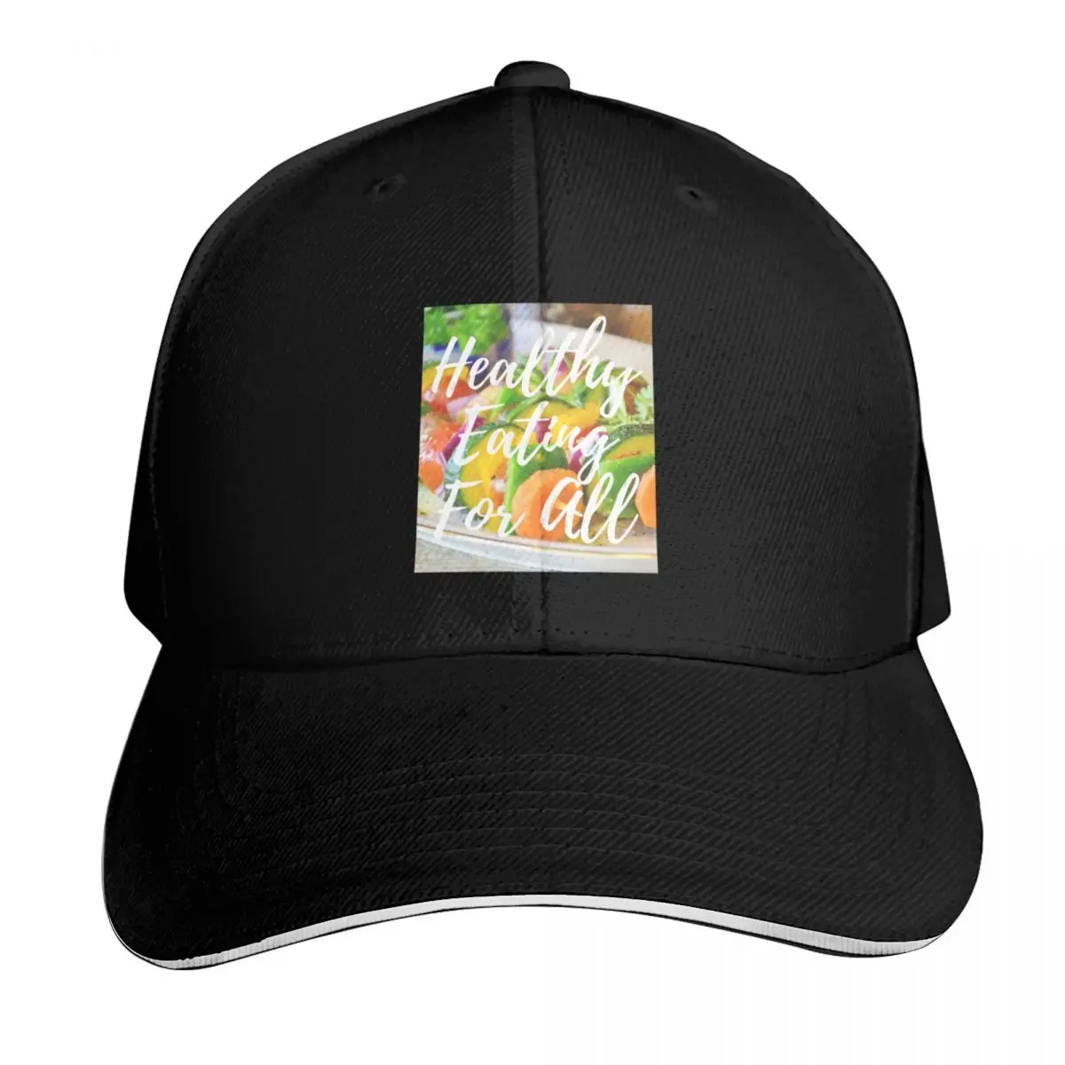 Healthy Eating For All Baseball Cap Gift for Him Her Casual Daily Wear Quick Dry Performance