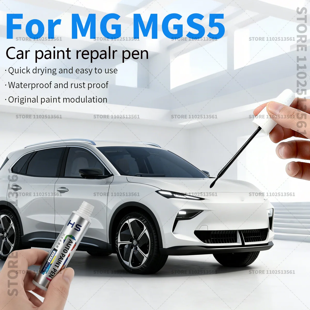 

Ручка-корректор для ремонта краски, средство для удаления царапин, аксессуары для авто DIY, цвета: Черный перламутр, Камденский серый, Алмазный красный, Доверский белый, Синий, для MG MGS5