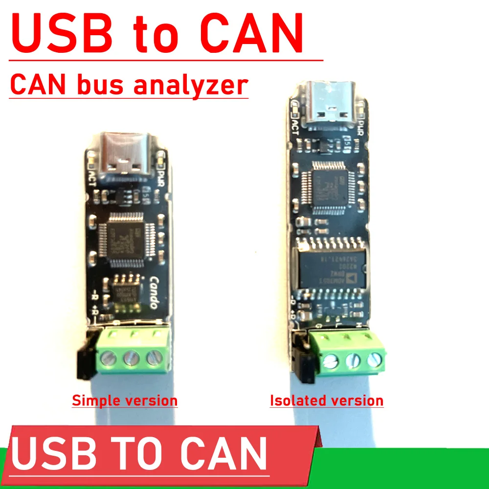 USB to CAN Conversion module / CAN debug assistant / CAN bus analyzer for Windos / Linux win10 debugging software communication