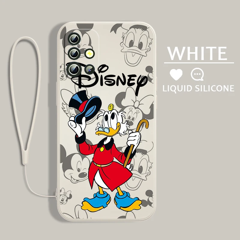 Scrooge McDuck Cool For Samsung Galaxy A14 A13 A12 A31 A91 A81 A71 Core Lite Liquid Left Rope Phone Case