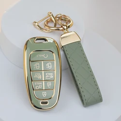 For Hyundai Sonata Sel IONIQ 5 NEXO Tucson Sonata 2020 Grandeur 2020 Sonata Limited Sorento 8Button TPU Car Key Case Cover Shell