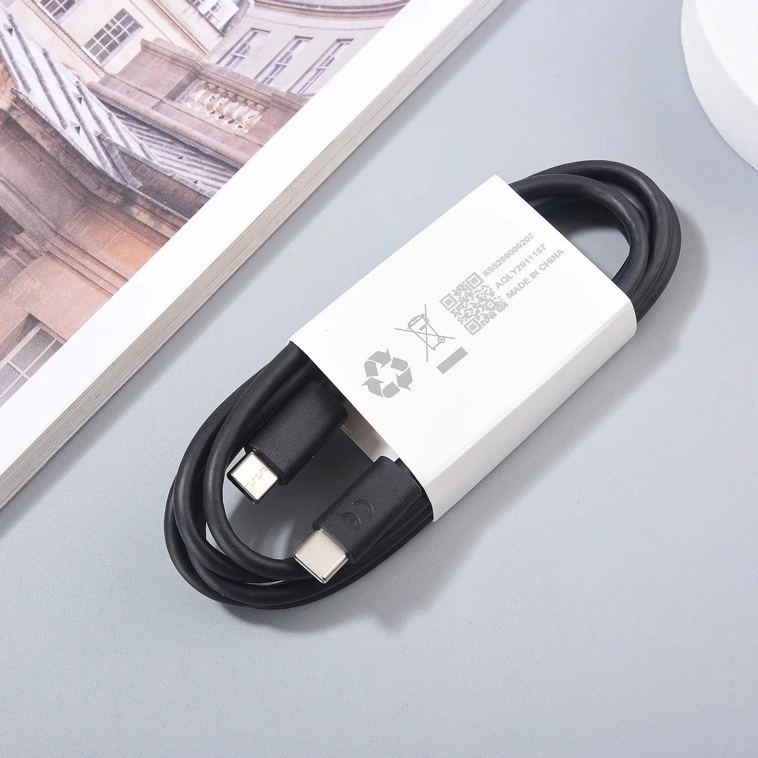 For Motorola 125W 30W 45 50W USB C PD Cable USB C To Type C Cable 1M For Moto G60 G22 G42 G64 G84 G72 G82 G71 Rara 40 Edge 60 30