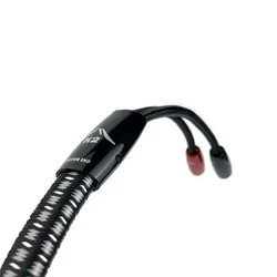 1pcs K2 Center Speaker Cable 1000 Series Silver Banana Plug / Y Spade Plug HiFi Audio Amplifier Speaker Wire