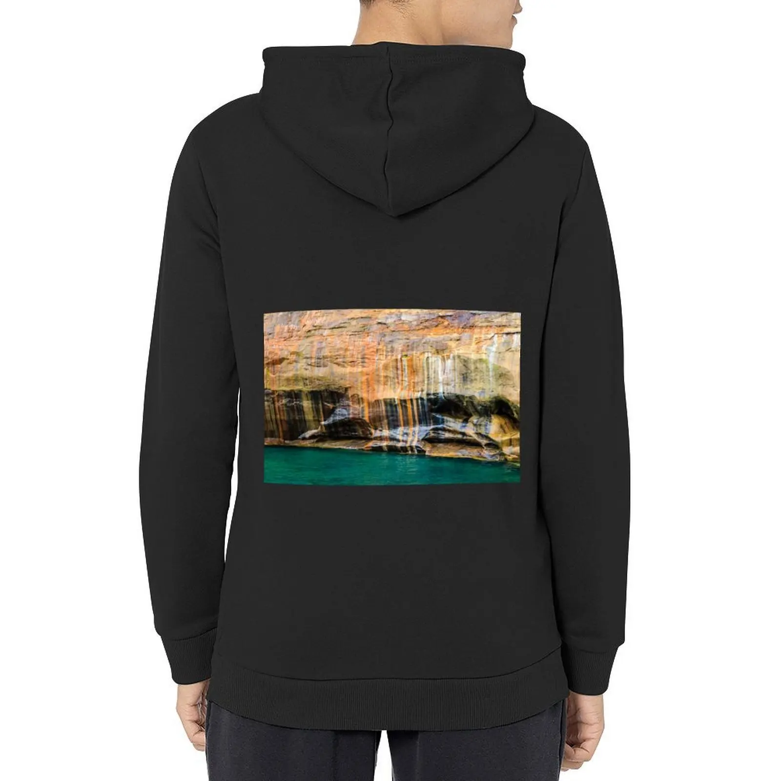 

Mineral Seeps at Pictured Rocks National Lakeshore Hoodie blouse anime clothes autumn new products hoodie oversize