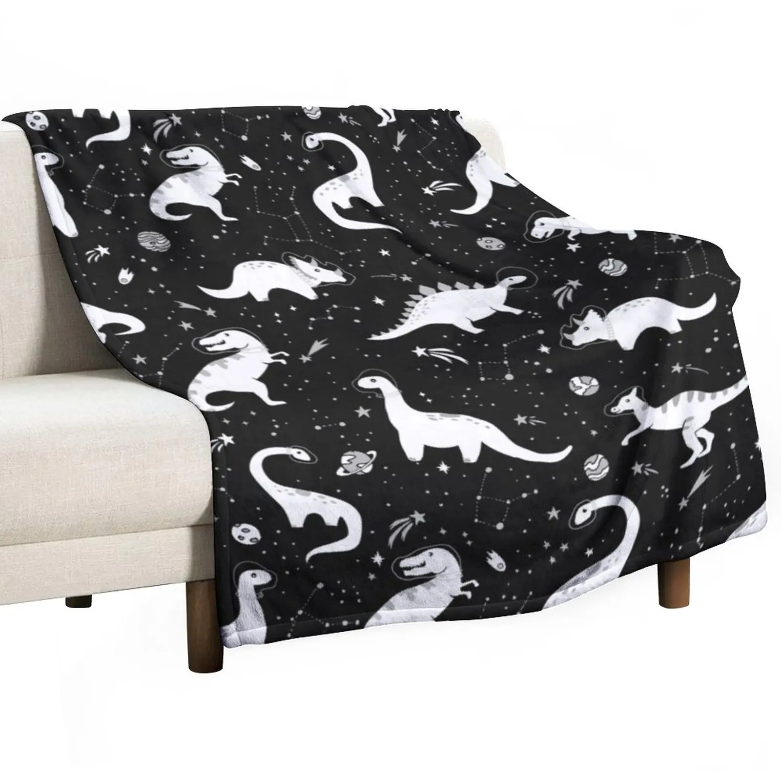 

Space Dinosaurs Throw Blanket Softest Blanket Flannels Blanket Polar