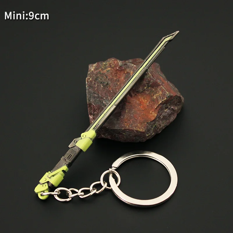 Valorant Weapon Keychain 9cm RGX 11z Pro Knife Mini Alloy Metal Game Peripheral Model Precision Work  Gifts Toys for Boys