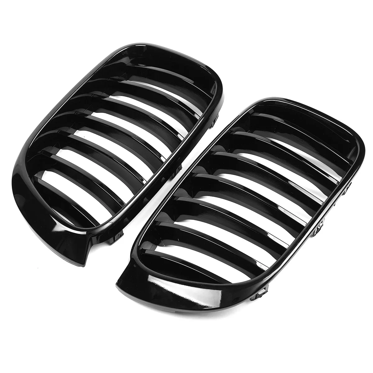 Car Front Sport Kidney Grill Grille Glossy For BMW X3 F25 X4 F26 2014-2017 Single Line Slat Replacement Racing Bumper Grills