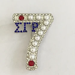 Sigma Gamma Rho Fellowship Number Shape 7 Brooch