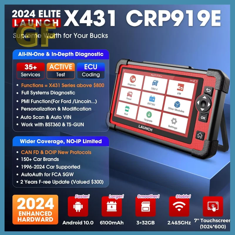 Launch X431 CRP919E CRP919X CRP919 Full System OBD2 Scanner Professional Automotive Diagnostic Tool