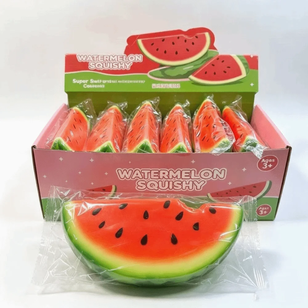 Soft Texture Watermelon Squishy Slow Rebound Watermelon Pattern Watermelon Squeeze Realistic Watermelon Shape