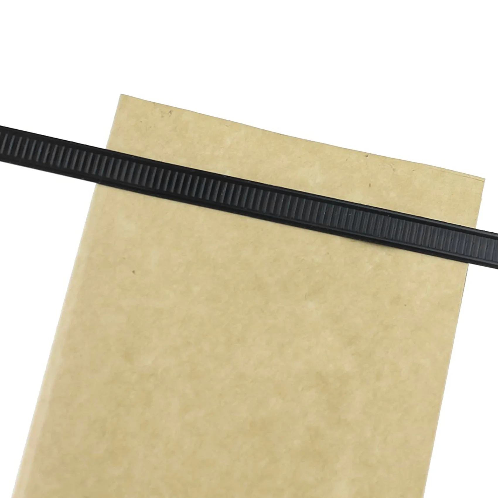 BVBV 100 껍질과 스틱 주석 타이, 구부릴 수 있는 와이어, 커피백 타이 구운 식품 백의 씰링 비드 5.5인치-블랙