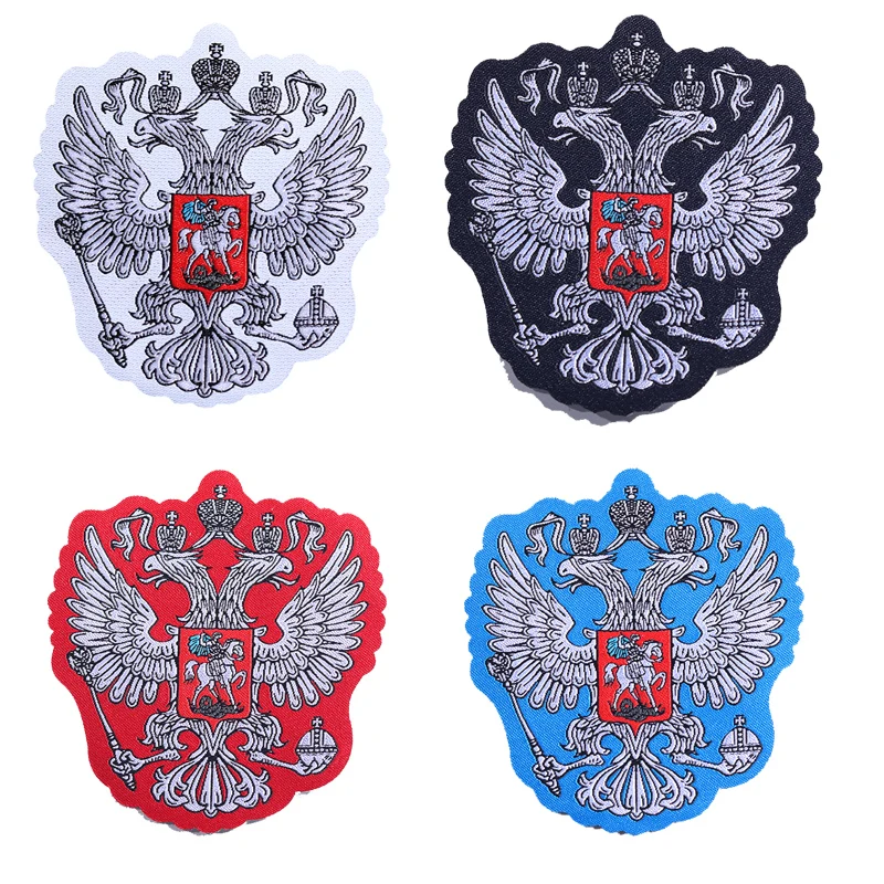 Russian flag National Emblem Size:7.8*7cm Patch Sew-on people of Russia  strip Patches Badge