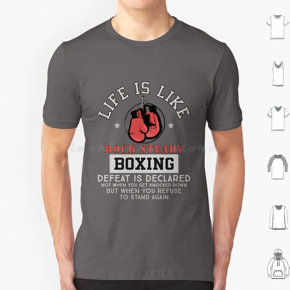 Rock Steady Boxing Parkinson's T Shirt Big Size 100% Cotton Parkinsons Steady Boxing Knock