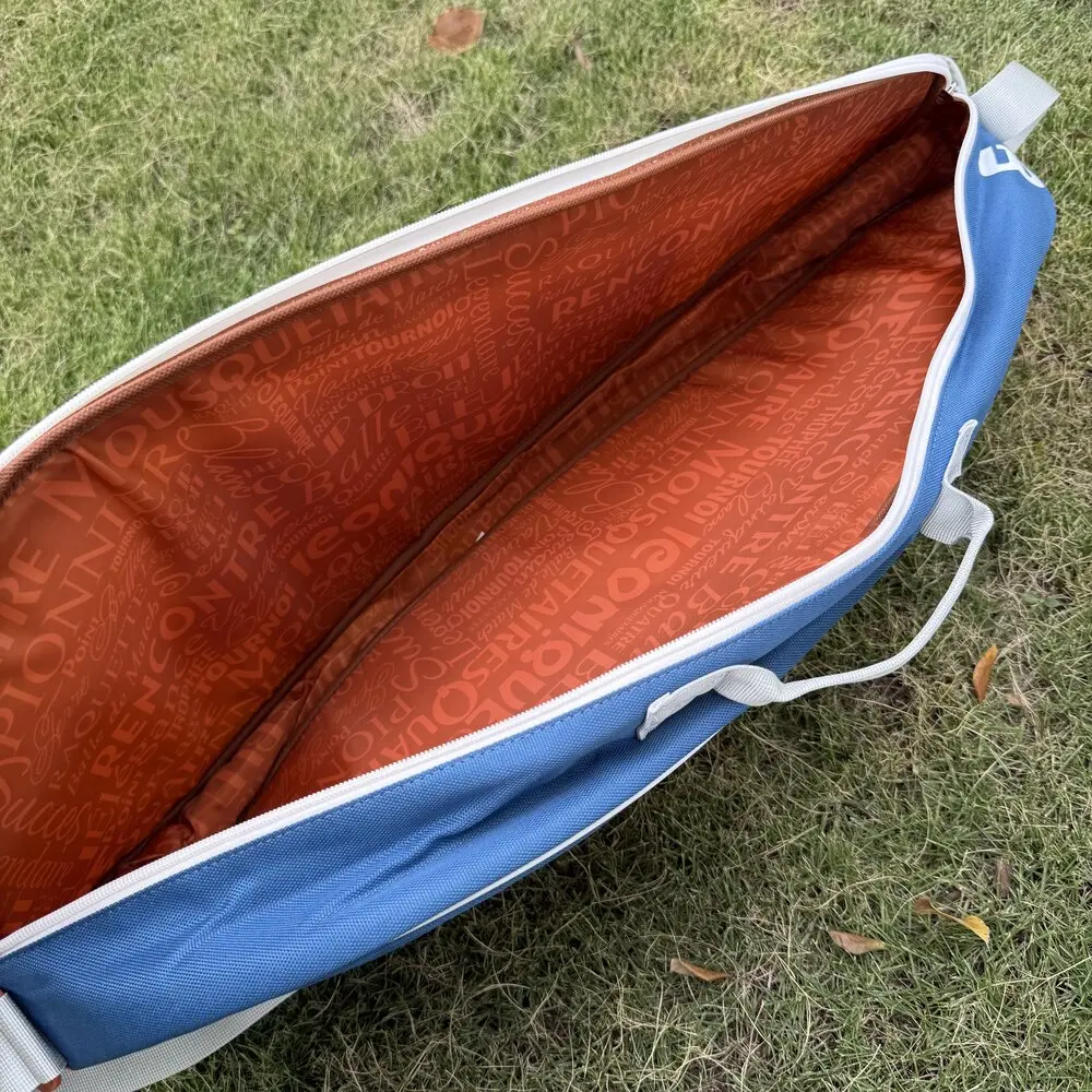 Wilson 2024 Team Roland Garros Backpack French Open Large Capacity Outdoor Lightweight Sports Tennis Bag Holds 3 Tennis Rackets