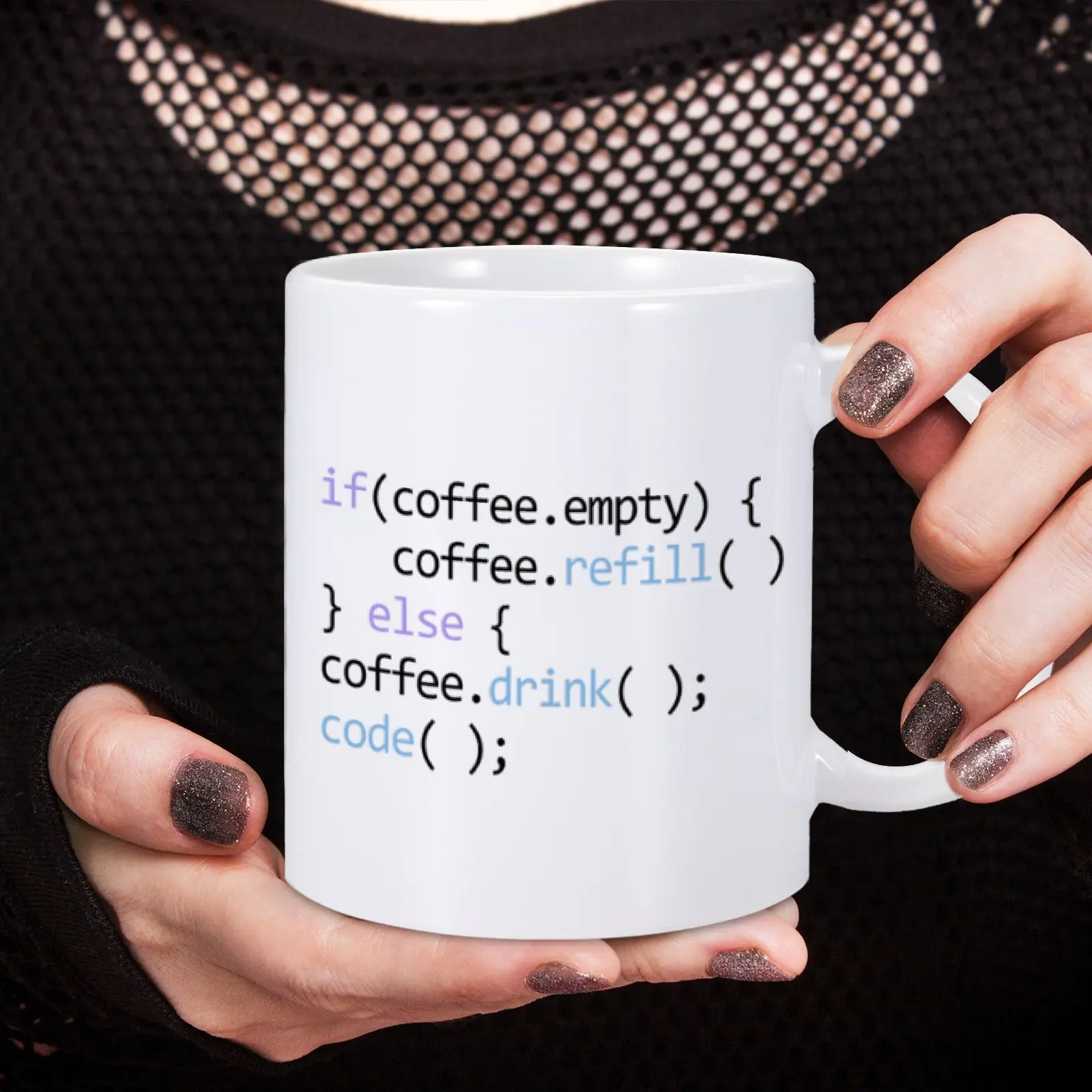 11oz Funny Ceramic Coffee Mug Code Tea Milk Multicolor Cup for Engineer Programmer Colleague Coworker Novetly Creativity Gift