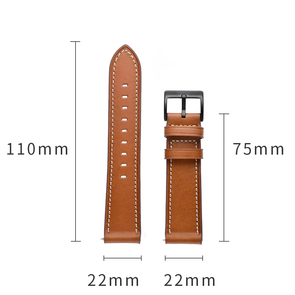Cinturino in pelle retrò da 22 mm per Xiaomi Redmi Watch 5 Active/5 Lite Bracciale da polso per cinturino Redmi Watch 3 Active/3 Lite