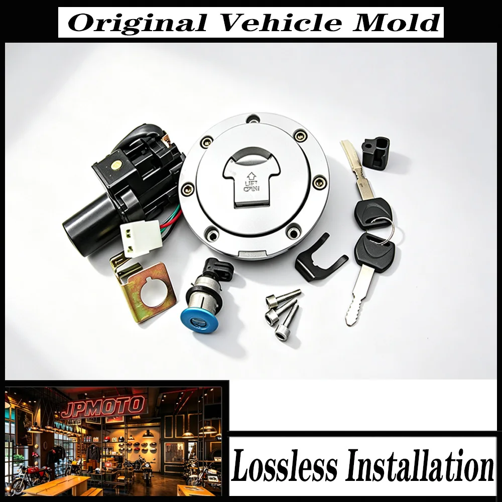 For Honda CBR600 CBR 600 CB1300 CB 1300 2002-2008 Motorcycle Ignition Switch Lock Set Fuel Cap Keys Replacement Parts Accessorie