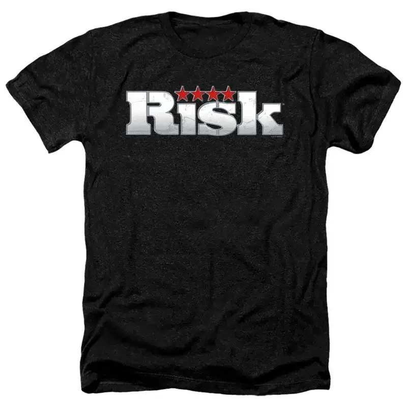 HASBRO RISK LOGO Licensed Adult Men's Heather T Shirt SM 3XL