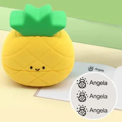 Fruit Name Stamp Set - Customizable Waterproof PE Polyethylene Stamps for School Uniforms, Durable and Fade-Resistant