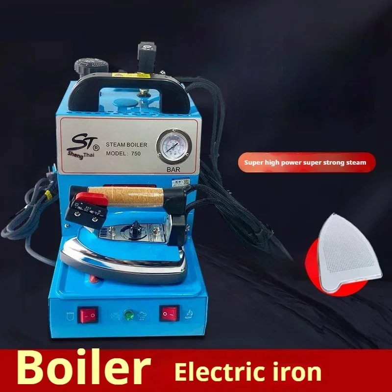 Botella colgante de hierro de alta potencia, plancha eléctrica Industrial de vapor/caldera antigua, limpiador en seco de cortina de ropa de hierro presurizado