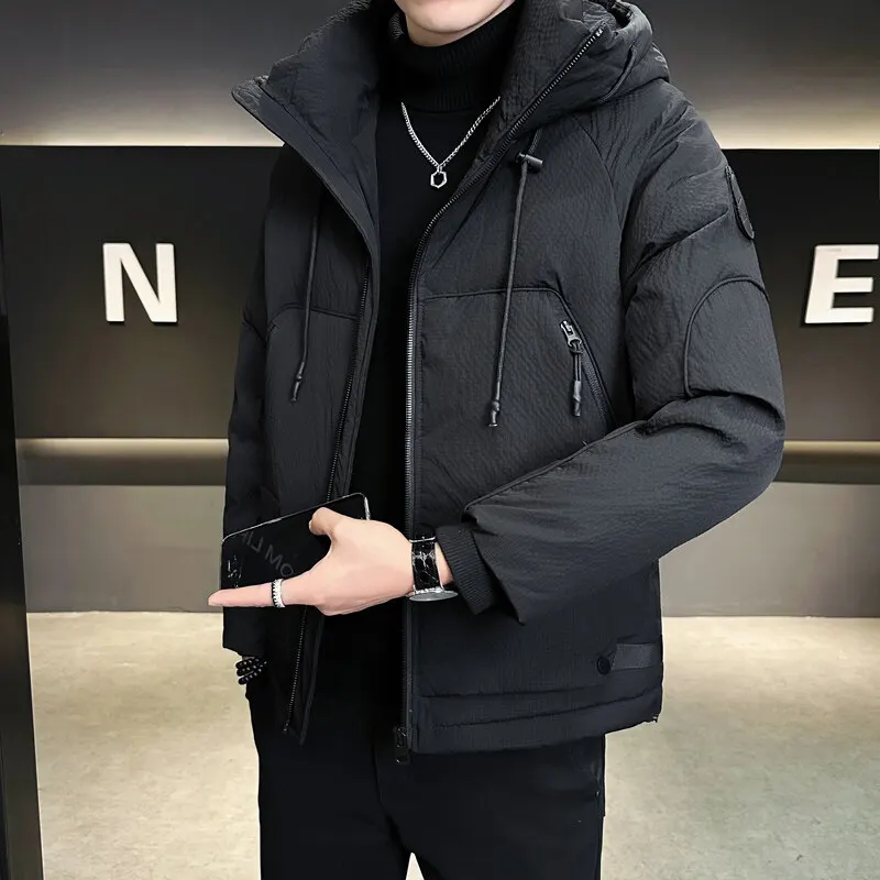 

2024 winter jacket white duck down jackets men Mens Overcoat Fashion Thick winter down coat,fashion hooded parkas size L-4XL