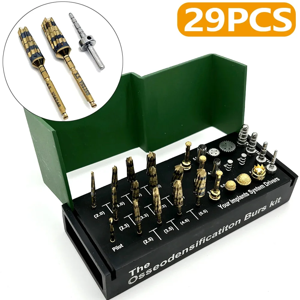 

Dental Implant Drill Kit Osseodensification Burs Maxillary Sinus Lift Drills for Surgical Dentistry Tools
