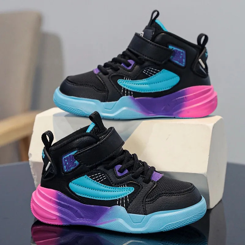 

Зимние детские кроссовки 2026 года, высокие кеды для мальчиков, спортивные беговые кроссовки, детские кеды