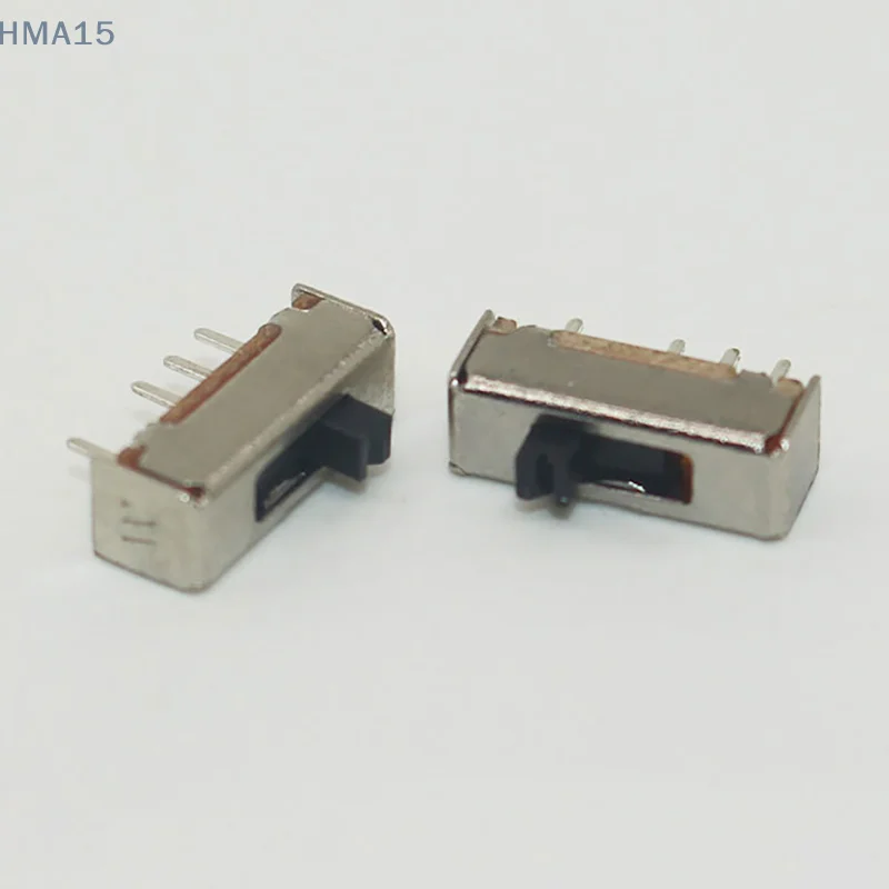 [EL] 10 قطعة SS13D07VG2 4 دبابيس 3 موقف 1P3T تبديل التبديل مزدوج عمودي انزلاق التبديل مقبض طول 2 مللي متر قوس