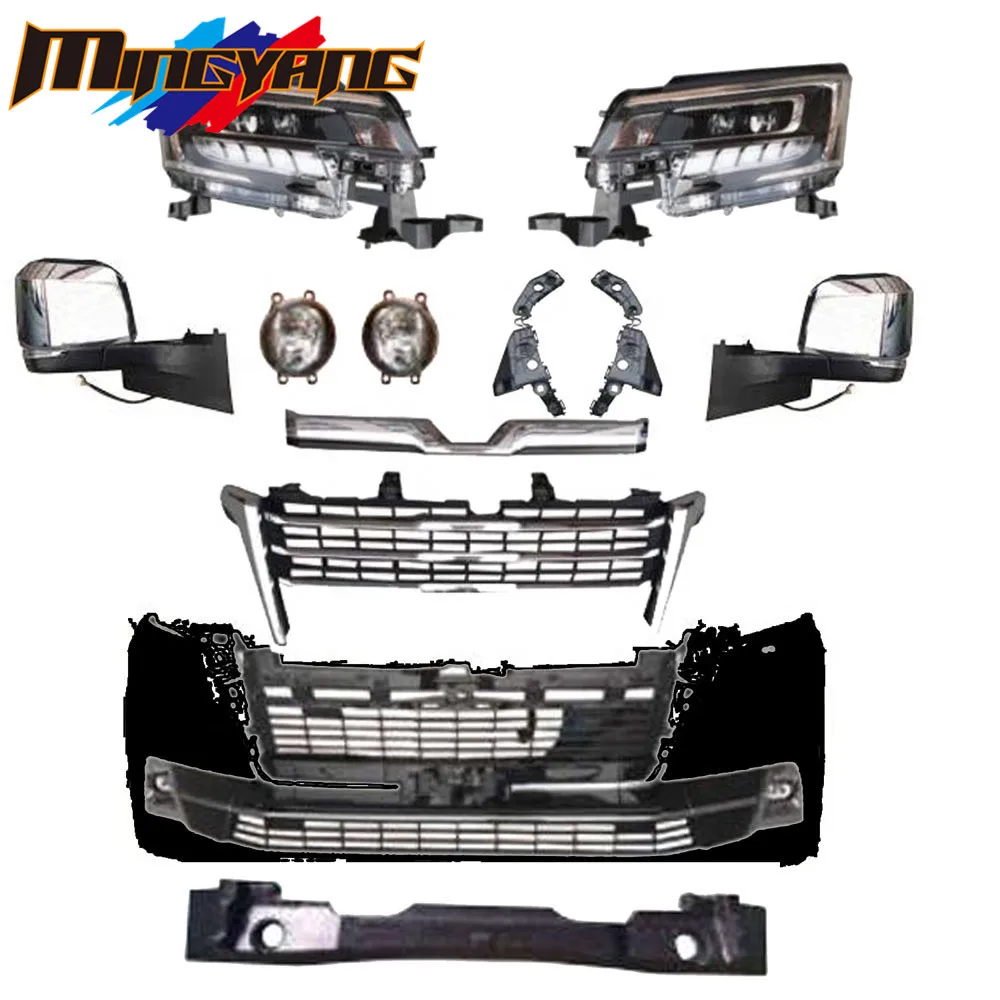 

ZAIQU Jiuzhou Auto High Quality Body Kit Bumper for 2020 Hiace commuter Deluxe Super Granace Premium Facelifts Majesty Bo