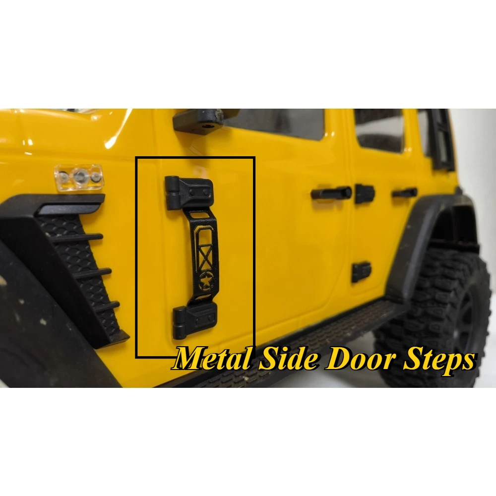 RC Crawler Upgrade Parts Pair Of Metal Side Door Steps for CK5811 CK5812 CK5816 1/7 Scale Custom Replacement Spare Accessories