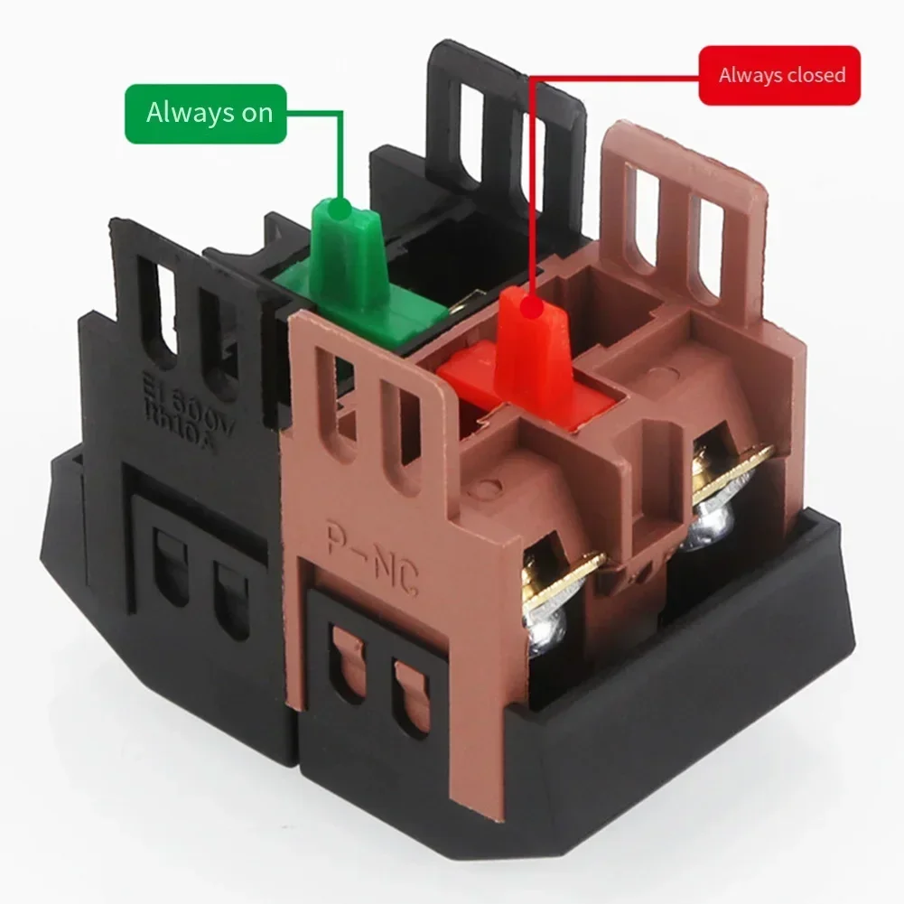 22mm APBB Exigent Stop Push Button 1NO1NC Red Mushroom Head E-Stop Switches 10A Exigent Stop Pushbutton Switch Tool Part