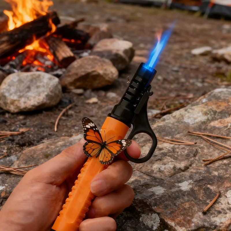 

1300° Outdoor Camping Ignition Portable Lighting Gun Stove Accessories Camping Barbecue Flamethrower Inflatable Igniter