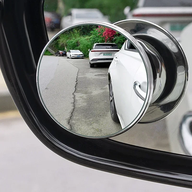 مرآة رؤية سيارة عمياء قابلة للتعديل ، زاوية واسعة ، درجة خلفية ، مرايا دائرية صغيرة ، مرآة محدبة للرؤية الخلفية المساعدة