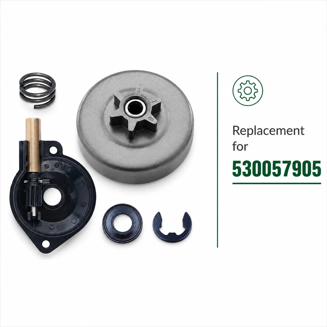 Chainsaw Parts Sprocket Clutch Drum Kit Oil Pump Assy Worm Gear For Poulan P3314 P3416 P3516PR PP3516AVX P3816 P3818AV 530057905