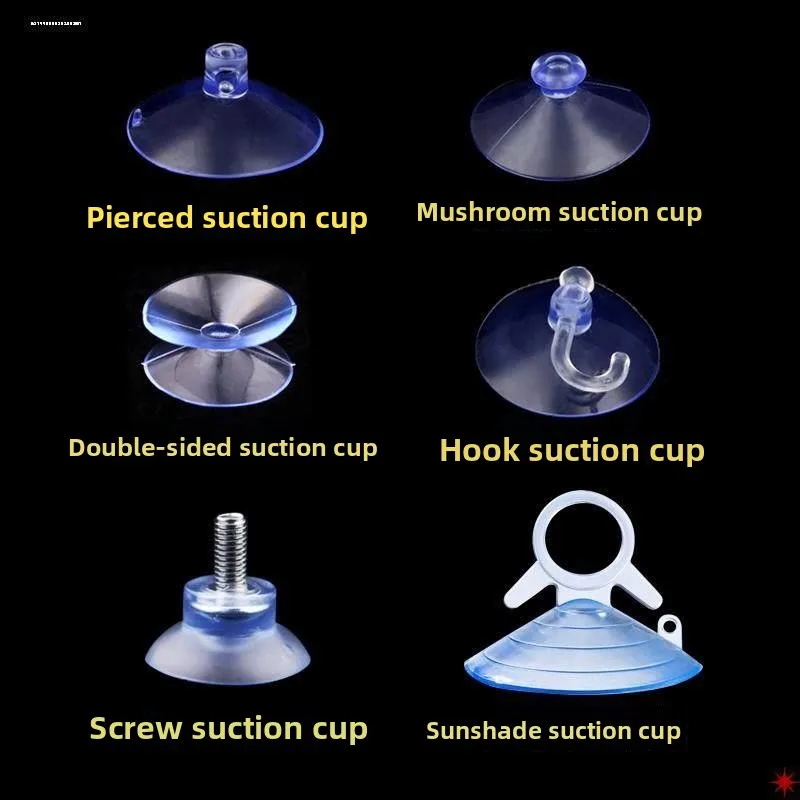 Powerful Double-Sided Silicone Suction Cup Glass Table Anti-Slip Pad Small Tea Table Vacuum Single-Sided Suction Cup Fixing P...