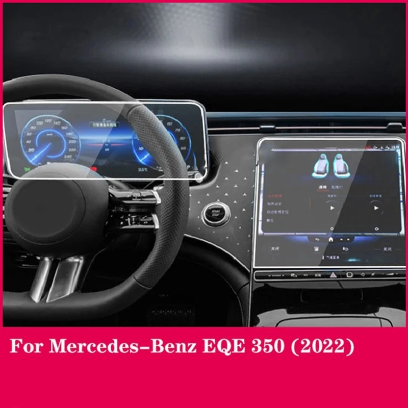 Car Screen Protector For Mercedes-Benz EQE 2022 2023 GPS Navigation Tempered Glass Screen Protective Film Interior Accessories