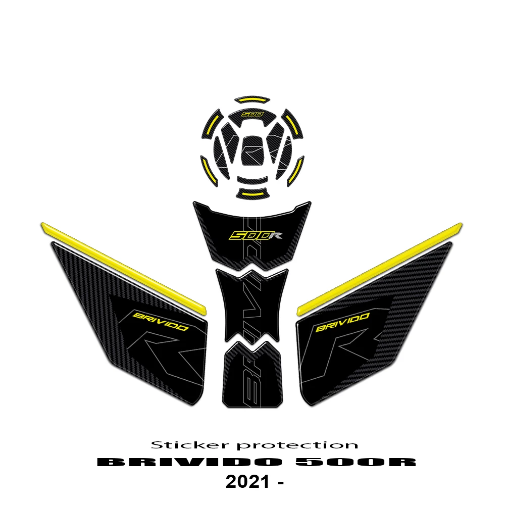 For Voge Brivido 500R Protection Decoration Kit 2021-2024 Motorcycle Accessories Stickers Fuel Tank Decal