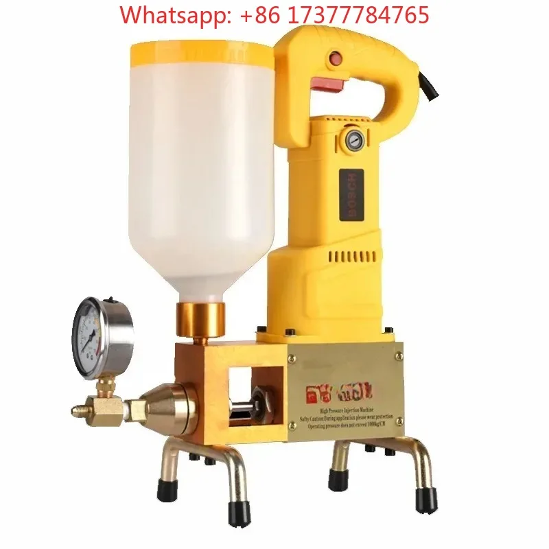 High Pressure Waterproof Grouting Machine 910W/1100W   Pump Epoxy/Polyurethane Foam Grouting Liquid Leakage Tool