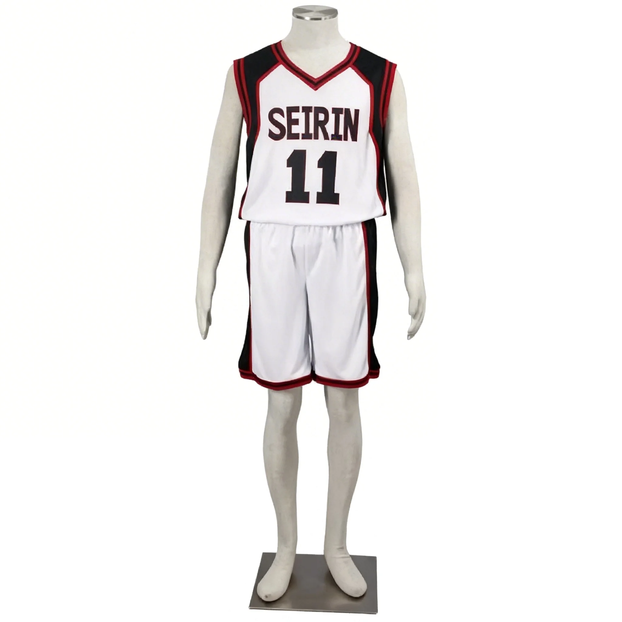 

Mens Kuroko No Basket SEIRIN Suit Basketball Jersey Uniforms Men Costume Clothes No.11 Cosplay Costume Customize size for adults