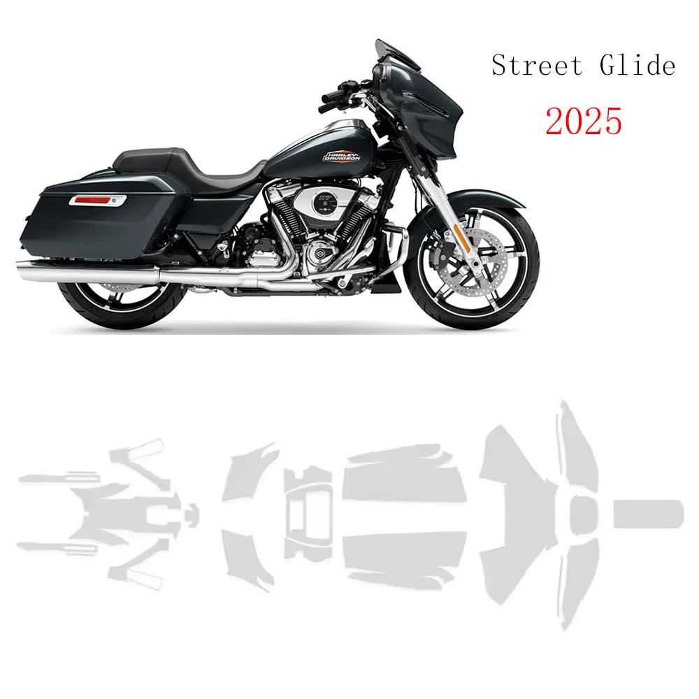 

For Harley Street Glide PPF Paint Protective Film Motorcycle TPU Anti-scratch Protective UV Resistant Invisible Protective 2025