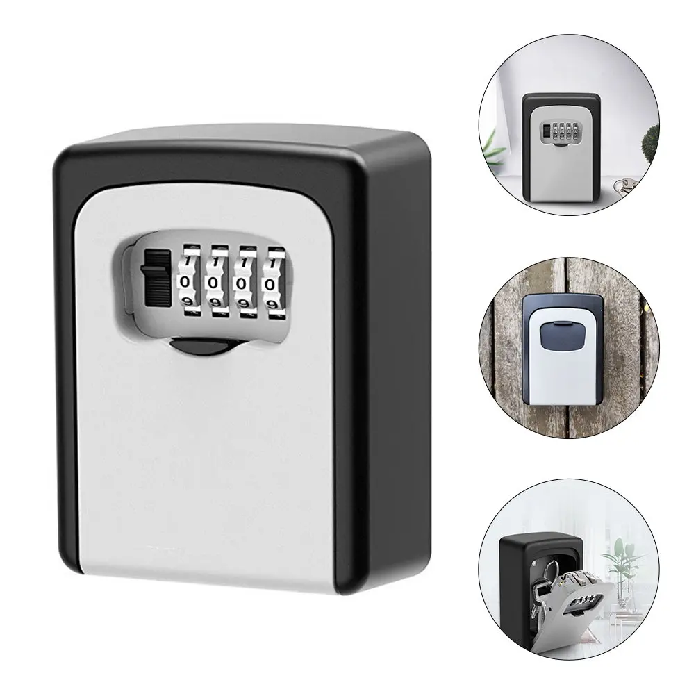 Digital Password Box Wall Mount Key Lock Box Outdoor Indoor Secure Storage for Keys Enhanced Security and Convenience