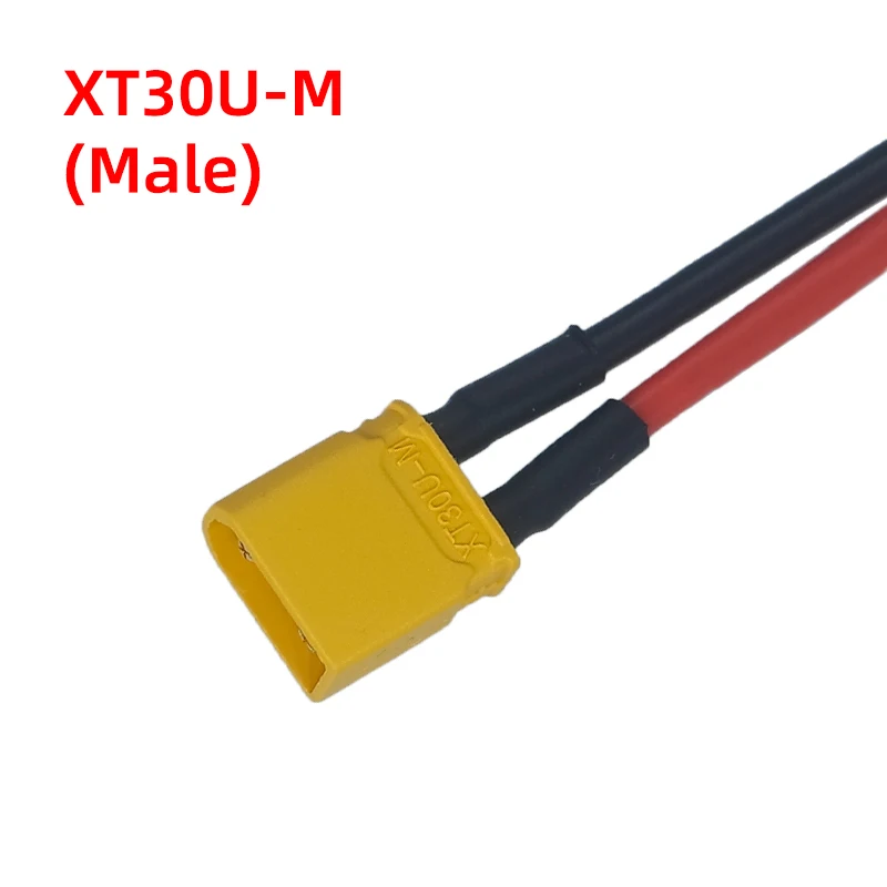 10CM-1M Drone Li-Po Battery Charging Cable XT30U-Male Small Size High Current Connector with 16/18AWG Silicone Wire