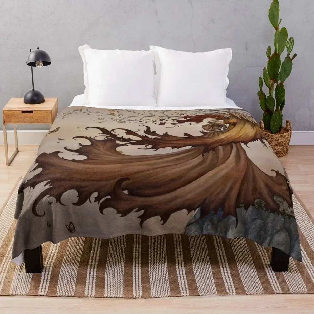 Passage to Autumn Throw Blanket Heavy Decorative Sofas Plush Blankets