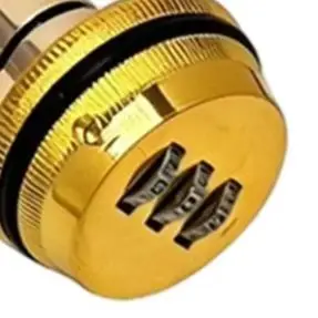 For Main Door Security Door for Lock Cylinder 3 Digit Code Lock Chrome Zinc Alloy Construction 1000 Unique Combinations