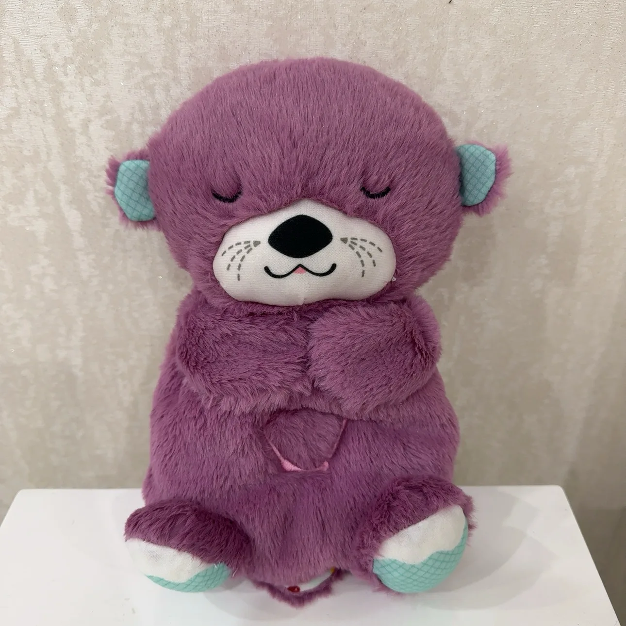 Muñeco de peluche con sonido y luz para calmar al bebé durmiendo, muñeco de peluche con iluminación de Koala, nutria de oso, música para dormir,