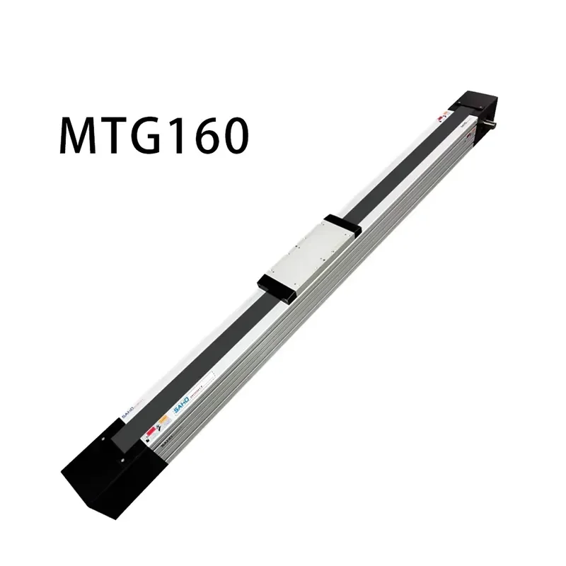 Actuador Lineal de Banda de Aleación de Aluminio de Alta Calidad SAHO MTG160, Eje Lineal Accionado por Rodamiento, Motor de Accionamiento por Banda, Precisión de 0.05mm
