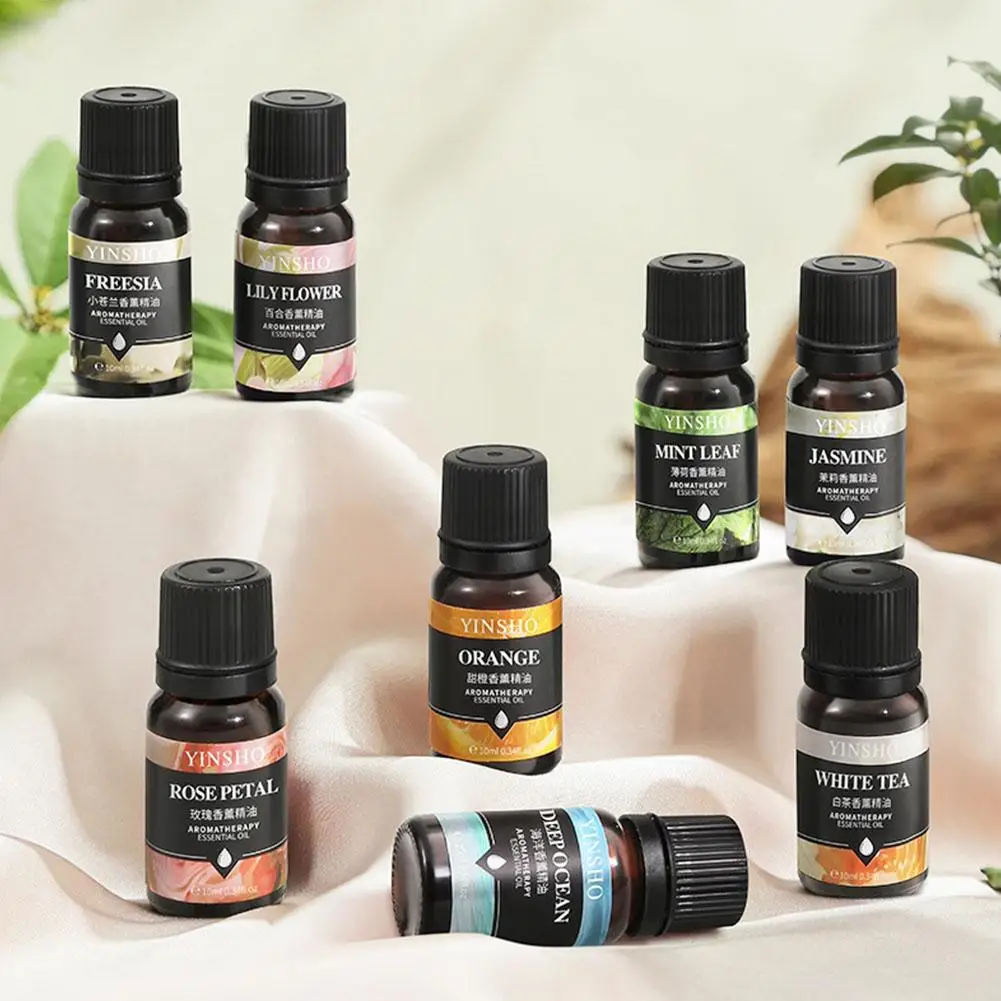 16 نكهة الزيوت الأساسية لناشر رائحة الهواء المرطب المنزل للذوبان في الماء الخزامى الورد الأوكالبتوس الأبيض الخوخ الصيني الاسود 10 مللي #5